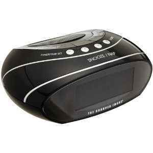 The Sharper Image EC B130 AM FM Clock Radio w Time and Weather Butler