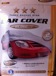 Budge B2 Car Cover Grey Gray Color Water Repellent Free Storage Bag 