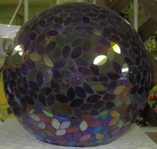 Glass Mosaic 10 Gazing Ball Purple Garden Decor