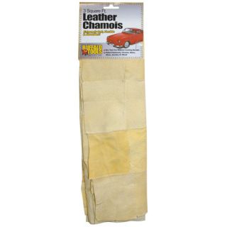 Buffalo Tools 3 Square Foot Genuine Leather Chamois for Auto Detailing 
