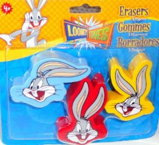 10 Looney Tunes Party Favors Erasers Note Pad Bugs Bunny Taz Marvin 