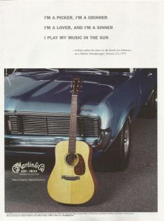 Martin Dreadnought Steve Miller The Joker Guitar Promo Ad