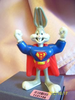 BUGS BUNNY as SUPER BUNNY collectible toy figure 1991 warner bros