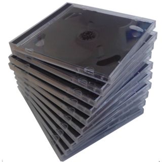 30x 2 Fach CD Hüllen Doppel Hüllen Jewel Case FÜR 2 CDs Leerhüllen 
