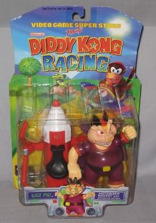 1999 Toy Biz Nintendo Diddy Kong Racing Wiz Pig Factory SEALED New 