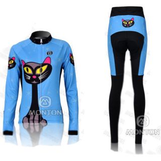 New Cycling Bicycle Outdoor Women Long Sleeves Jersey Pants s XL 
