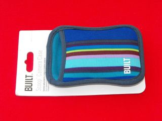 BUILT NY Scoop Camera Case. Blue Stripes. ABSOLUTELY BRAND NEW IN 