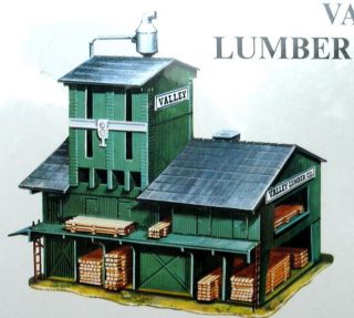 HO Scale Trains Valley Lumber Mill Building Kit