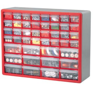 44 Drawer Storage Cabinet Organizer New Red Small Parts