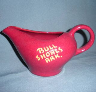 Dryden Pottery Bull Shoals AR Souvenir Creamer Vintage