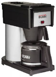 Bunn Bunn O Matic BX B 10 Cup Black Stainless Steel Coffee Maker Glass 
