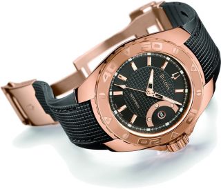 Bulova Accutron Mens Curacao Rose Gold Plated Automatic Watch Model 
