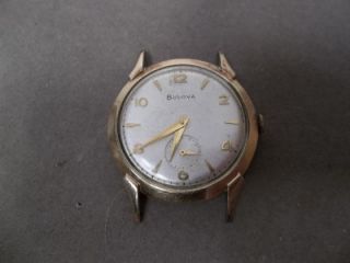 vintage bulova 17j watch 10k bezel l6 date code