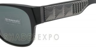 New Burberry Sunglasses Be 4104 Black 3001 87 BE4104 55mm