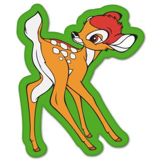 Bambi Disney Cartoon Car Bumper Sticker 4 x 5