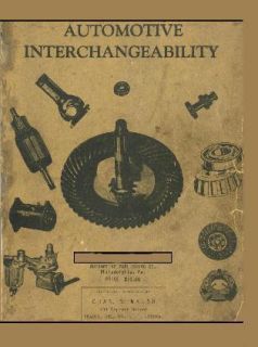 Cadillac Parts Interchange Book 1936 1937 1938 1939