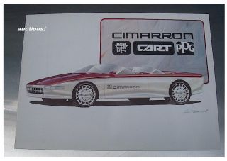 1985 Cadillac Cimarron Cart PPG Experimental Brochure