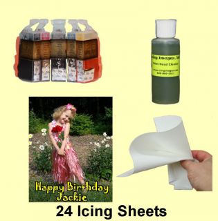 Icing Images Edible Picture Cake Printer Supply Starter Kit Ink Paper 