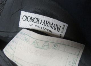 description giorgio armani 46r wool gray blazer single breasted three 