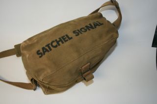 WW2 US Made Satchel Signal Bag for British No 19 Wireless WW 11 RARE 