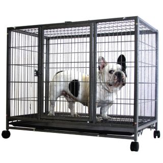   Kennel w Wheels Portable Pet Puppy Carrier Crate Cage Heavy Duty NEW