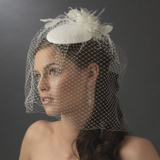 Headpiece Fascinator Wedding Bird Cage Veil Bridal Hat