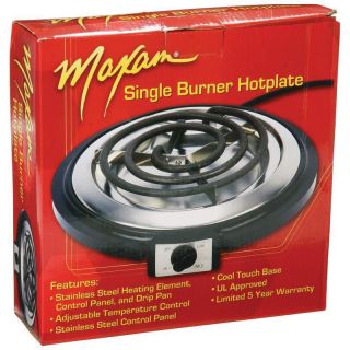 Maxam Single Burner Hotplate Hot Plate Great Kitchen Item