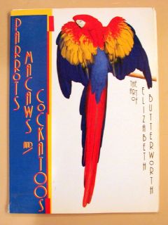   Cockatoos Art of Elizabeth Butterworth Large Bird Plates Book