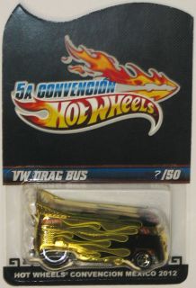 VW DRAG BUS Hot Wheels 2012 Mexico Convention Only 50 Made. RARE 