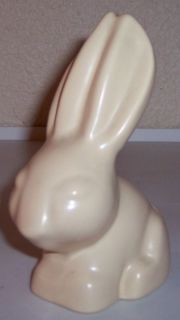 Caliente Pottery Satin Ivory Large Bunny Figurine