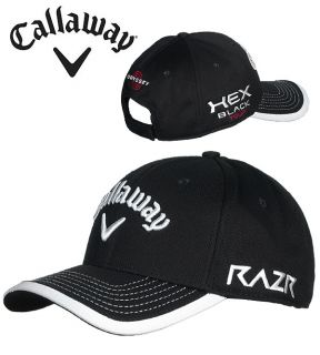 Callaway 2012 Tour Mesh Adjustable Cap Hat Black Mens One Size Fits 