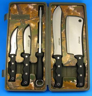 MEYERCO BIG GAME BUTCHER Knife SET/ 4 Fixed Blade Hunting Knives 