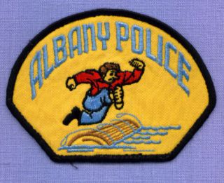 ALBANY (~Genuine Old Vintage) OREGON OR Police Patch LUMBERJACK LOGGER 