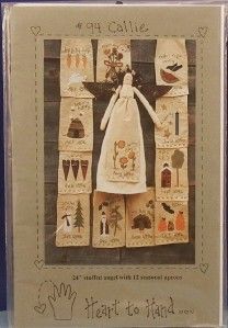   Cloth Doll Angel Pattern 94 Callie 12 Months Aprons to Change