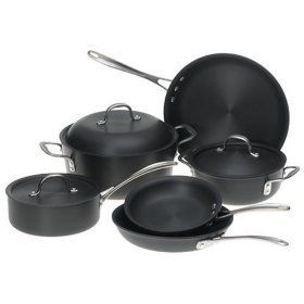 New Calphalon Commercial 9 Piece Hard Anodized Cookware