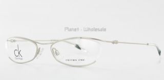 Calvin Klein CK 5304 Eyeglasses Matte Silver Stainless Steel Eyeglass 