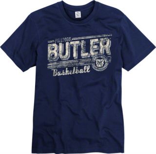 Butler Bulldogs Navy Escalate Basketball Ring Spun T Shirt