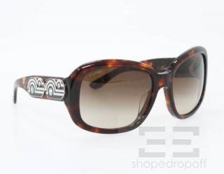Bvlgari Limited Edition Dark Tortoiseshell Crystal Sunglasses 8038B 