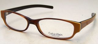NEW Calvin Klein Designer Eye Glasses   Model CK 673 Thick Brown 