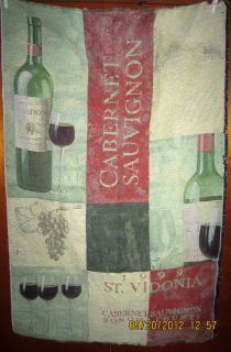 Wine Cabernet Sauvignon Tapestry Fabric Piece