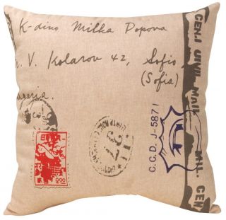 Postage Stamp Pattern Pillow Set 2 French Chateau Collection
