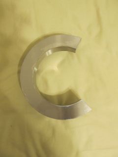 Vintage Letter C Stainless Steel Sign Letter from The 50S
