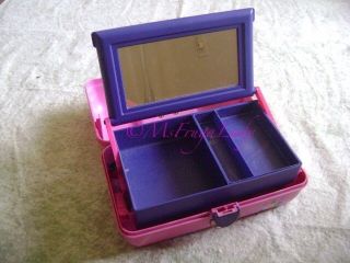 Pink Purple Caboodles 2620 Makeup Craft Storage Travel Organizer Train 