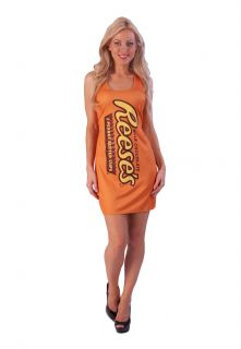 Reeses Peanut Butter Cups Costume Adult Tank Dress New