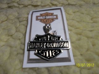 Harley Davidson Bar and Shield Necklace w Chain Very Nice