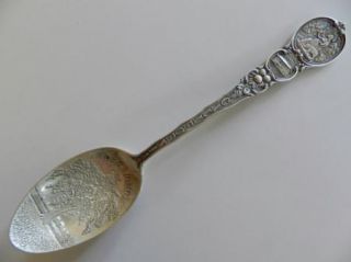   Silver Souvenir Spoon Oakland CA Sutters Fort Watson Co C 1910