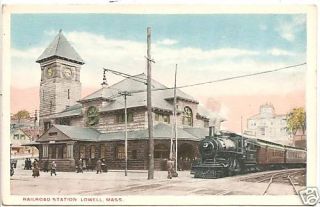  Lowell MA Railroad Station Train
