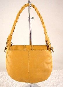 MUXO By Camila Alves Leather Small Round Hobo  Chamois AS IS #157