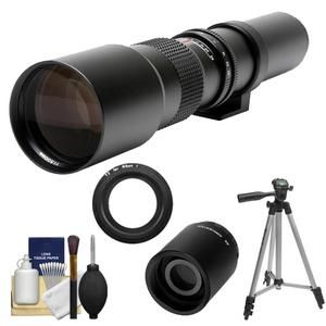 Rokinon 500mm 1000mm Telephoto Lens Kit for Nikon 1 J1 J2 V1 Digital 