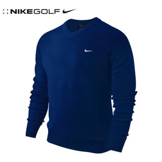 2012 Nike Lambswool Golf Jumper V Neck Sweater New Out